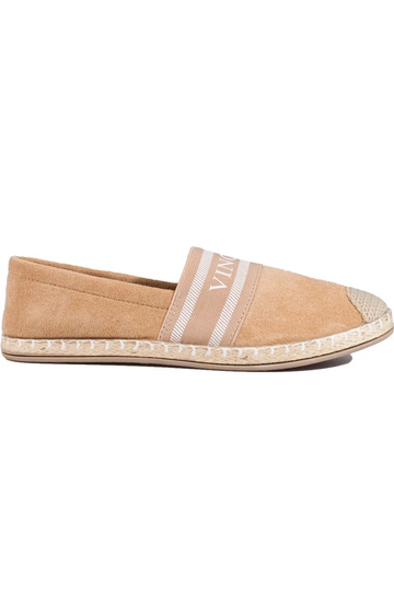 semišová espadrille béžová...
