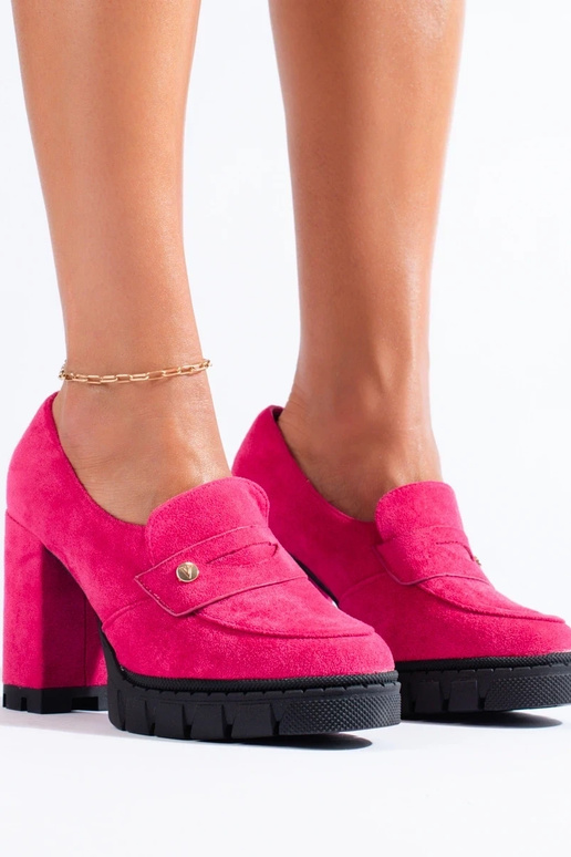 Ružové semišové členkové čižmy...