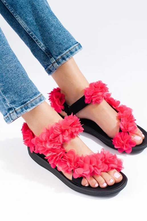 sandále Shelovet žiarivo ružové