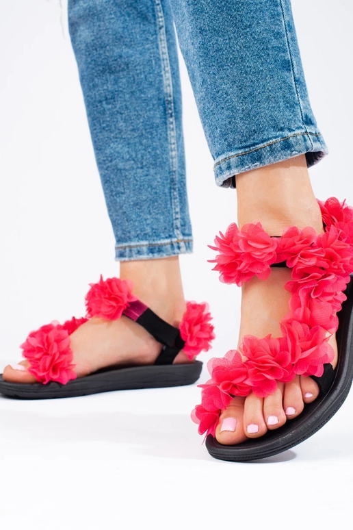 sandále Shelovet žiarivo ružové