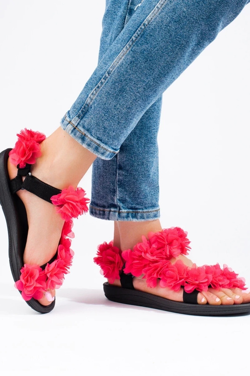 sandále Shelovet žiarivo ružové