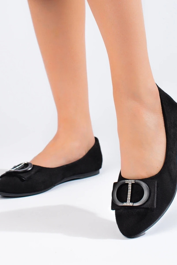 čierne semišové balerínky s... 2