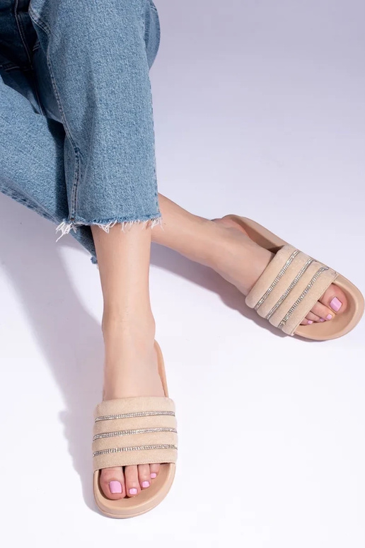 béžové Šľapky Shelovet