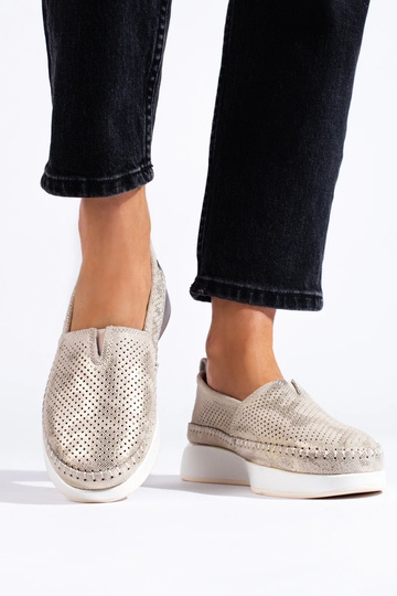 Kožené Ažúrové Poltopánky... 2