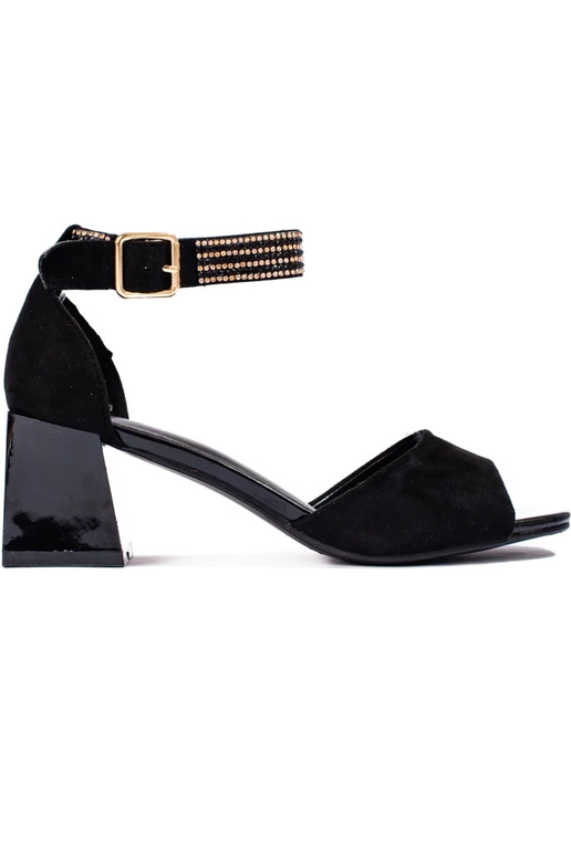 čierne sandále pre ženy na nízkom...