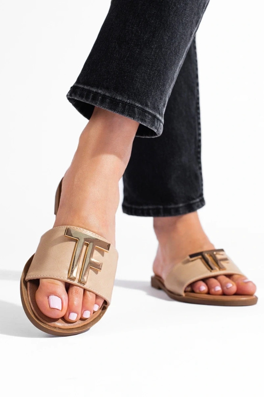 Papuče béžové Potocki