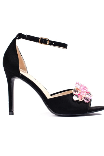 čierne sandále Shelovet na...