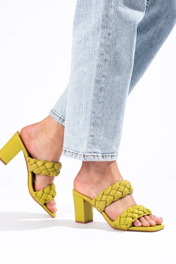 zelené zapletané sandále na... 2