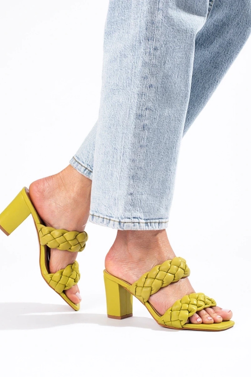 zelené zapletané sandále na podpätku... zelené zapletané sandále na podpätku...