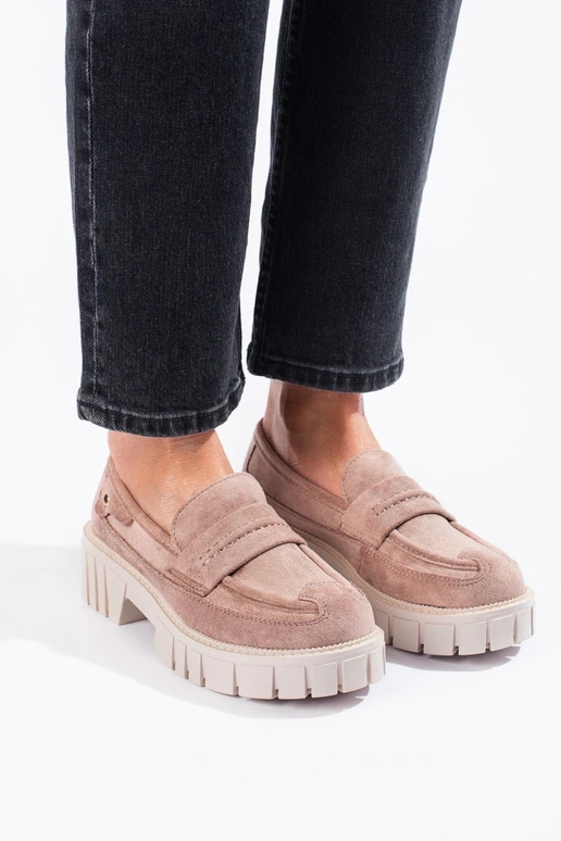 semišové mokasíny s platformou Shelovet semišové mokasíny s platformou Shelovet