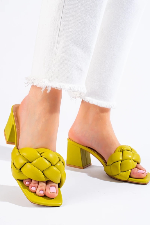 zelené papuče Shelovet