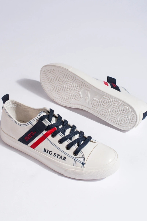 biele topánky eko koža BIG STAR LL174005