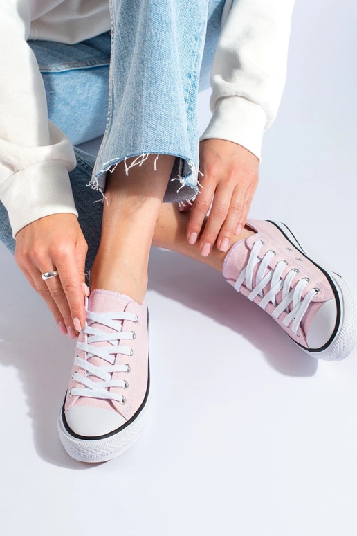 Ružový klasický model tenisiek Vico