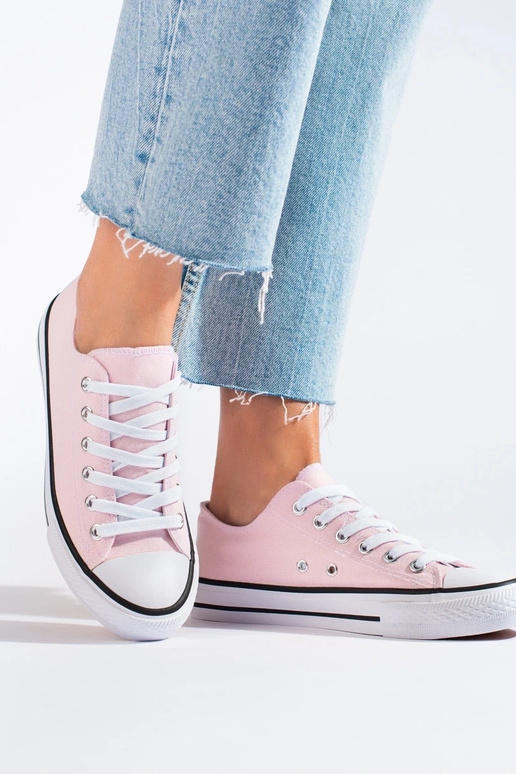 Ružový klasický model tenisiek Vico