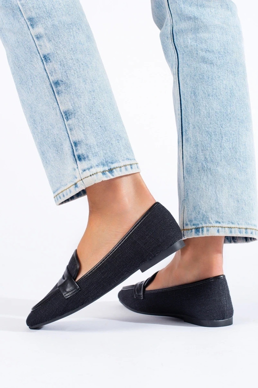 mokasíny v čiernej farbe Shelovet mokasíny v čiernej farbe Shelovet