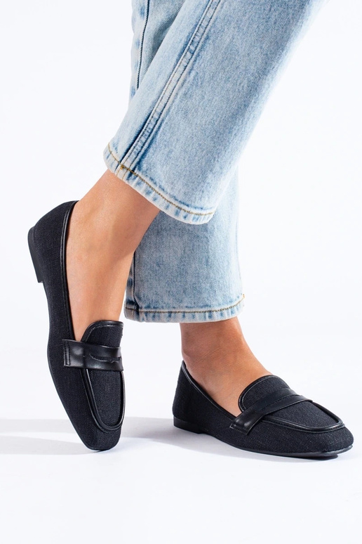 mokasíny v čiernej farbe Shelovet mokasíny v čiernej farbe Shelovet