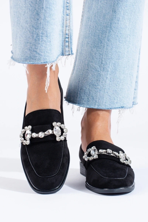 čierne semišové mokasíny s prackami... čierne semišové mokasíny s prackami...