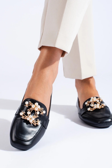 čierne mokasíny so zlatými... 2