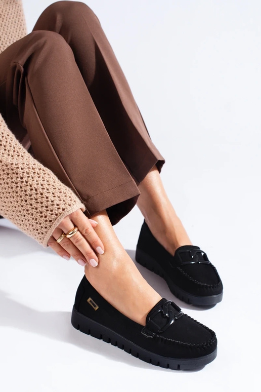 Shelovet mokasíny na hrubom podpätku... Shelovet mokasíny na hrubom podpätku...