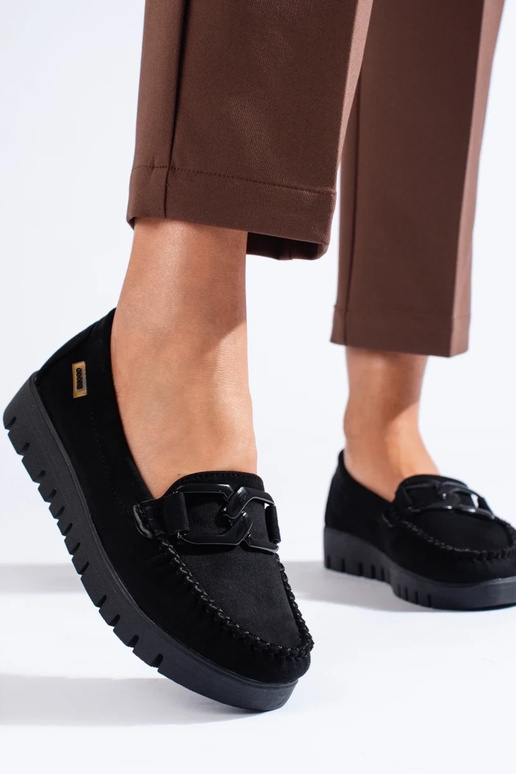 Shelovet mokasíny na hrubom podpätku... Shelovet mokasíny na hrubom podpätku...