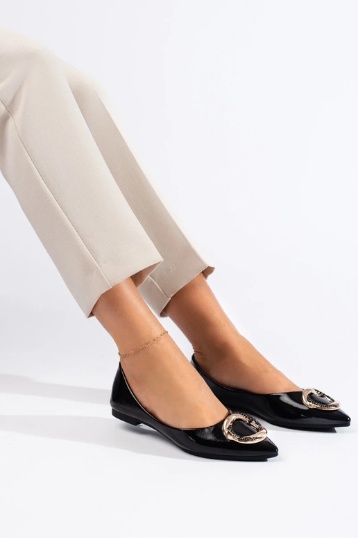 Shelovet balerínky s lakovým efektom