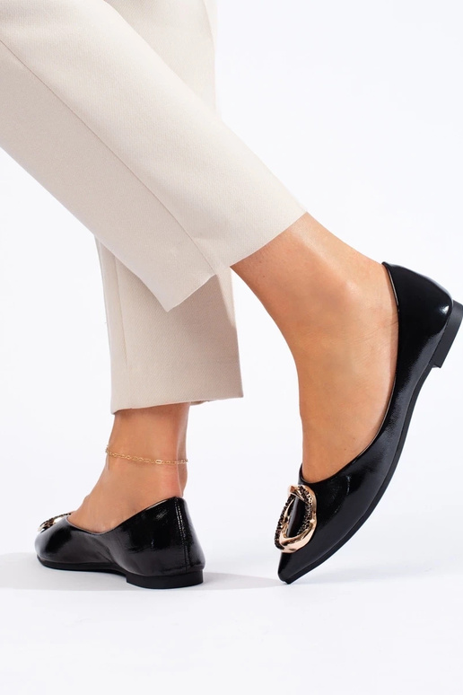 Shelovet balerínky s lakovým efektom