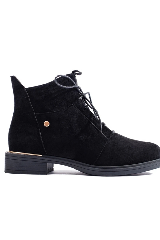 Semišové dámske topánky čiernej farby Semišové dámske topánky čiernej farby