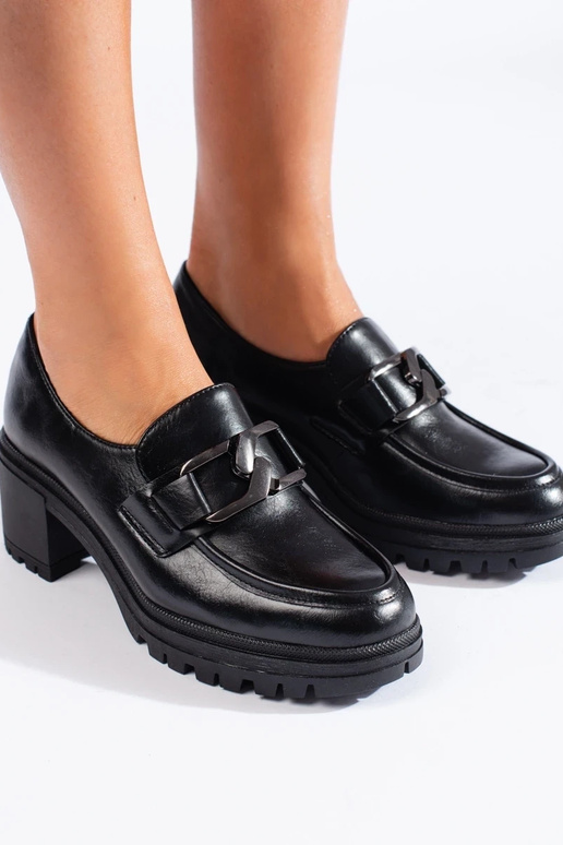 Shelovet čierne dámske topánky na...