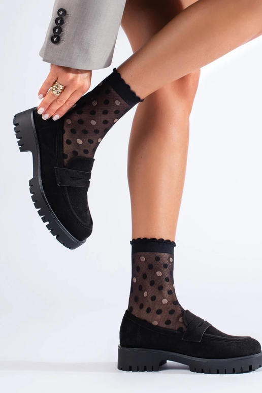 semišové mokasíny na masívnom... semišové mokasíny na masívnom...