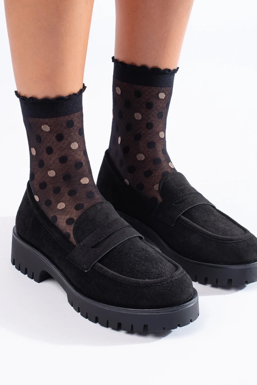 semišové mokasíny na masívnom... semišové mokasíny na masívnom...