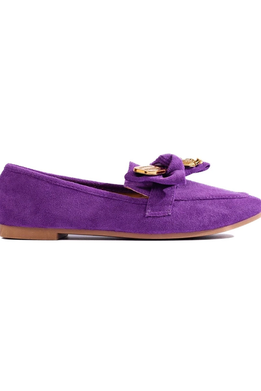 Fialové semišové mokasíny Shelovet Fialové semišové mokasíny Shelovet