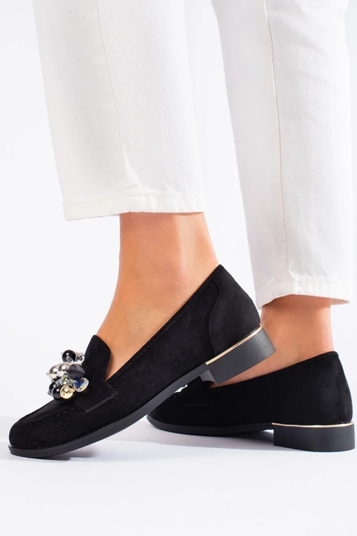 čierne modelové topánky Lords s...