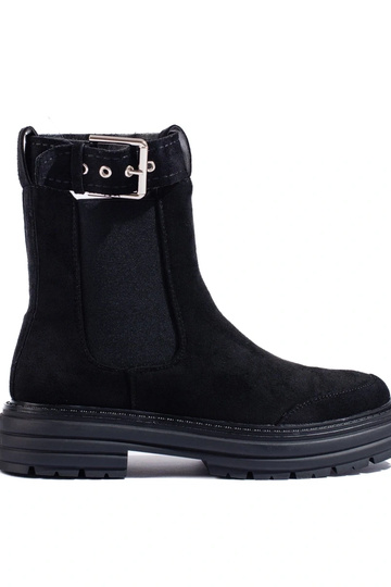 čierne semišové topánky s...