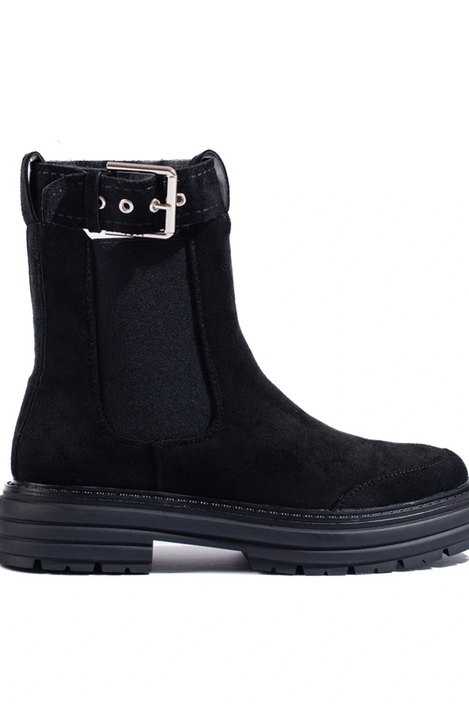 čierne semišové topánky s prackami čierne semišové topánky s prackami