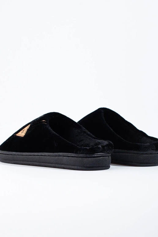 teplé čierne pánske papuče Shelovet