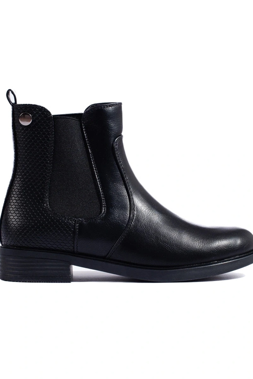 čierne dámske topánky Chelsea boots