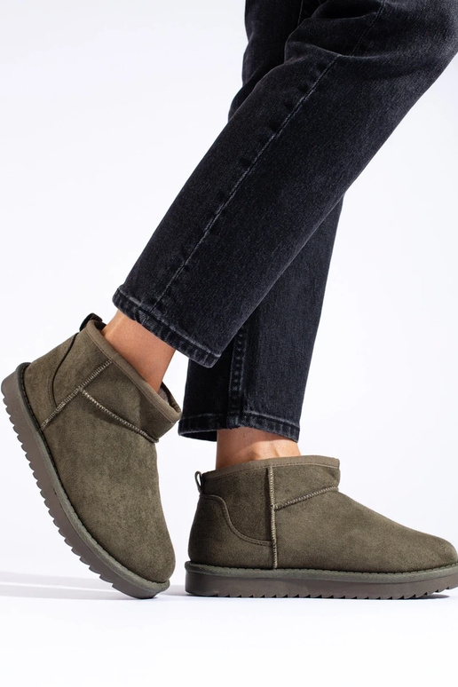 khaki dámske snehule