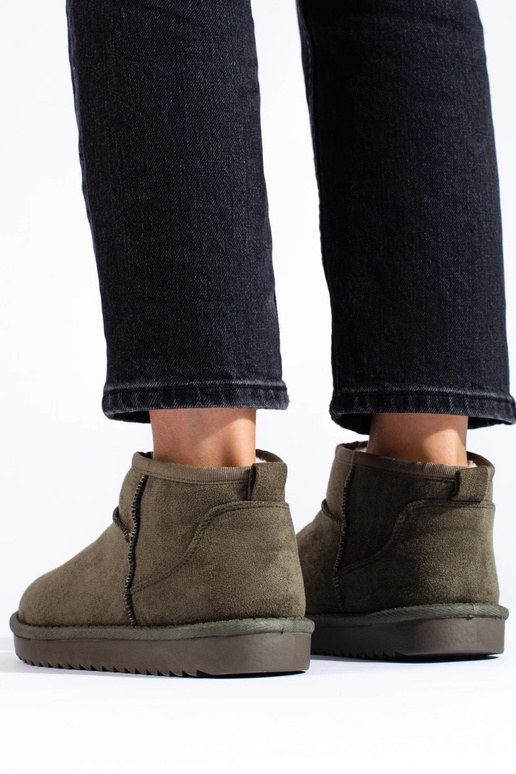 khaki dámske snehule