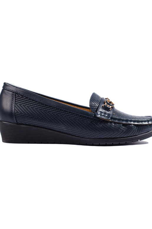 tmavomodré dámske mokasíny