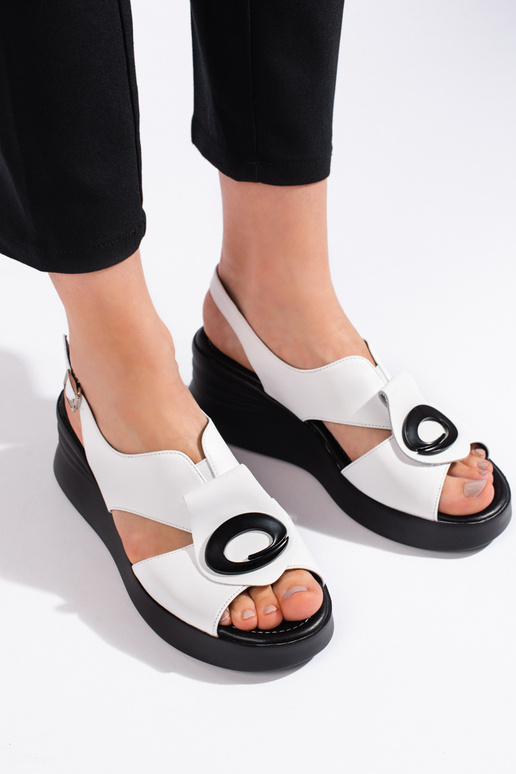 sandále v bielej farbe sandále v bielej farbe