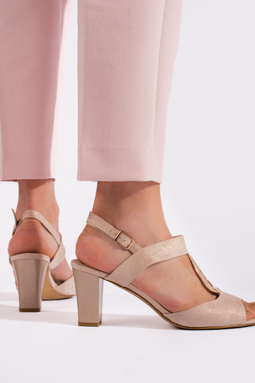 sandále so zlatým podpätkom 2