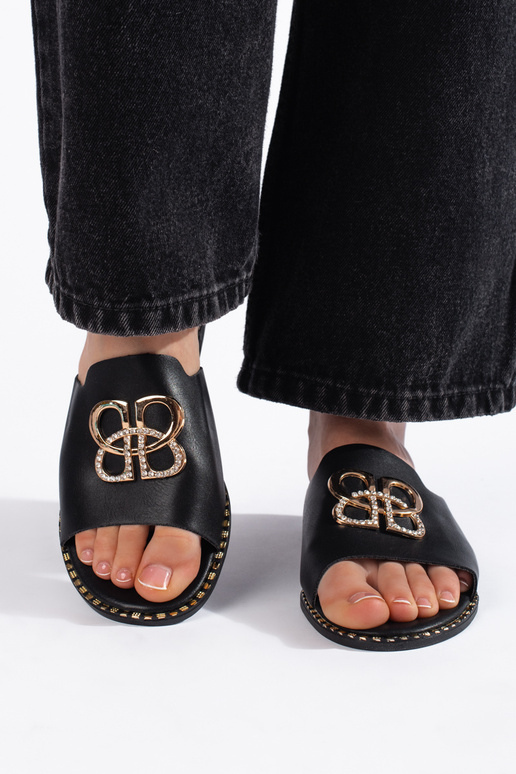 čierne papuče čierne papuče