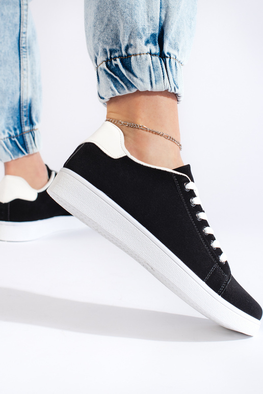 čierne semišové dámske topánky