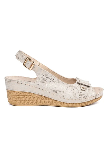 béžové sandále espadrilky