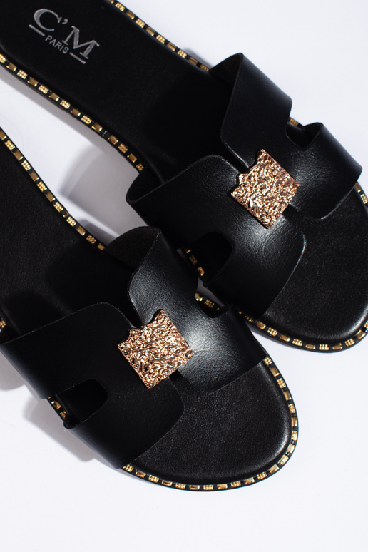 čierne papuče čierne papuče