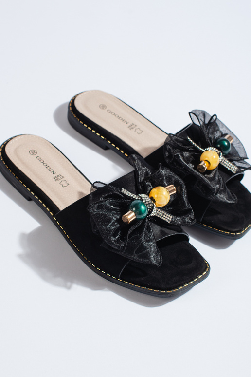 čierne papuče čierne papuče