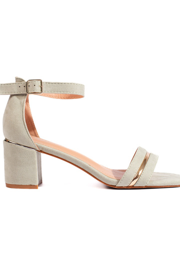 zelené semišové sandále na...