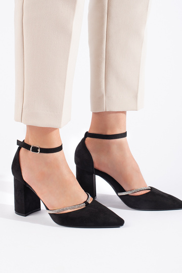 čierne semišové vysoké... 2