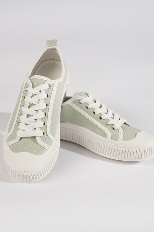 svetlozelená Dámske topánky na platforme