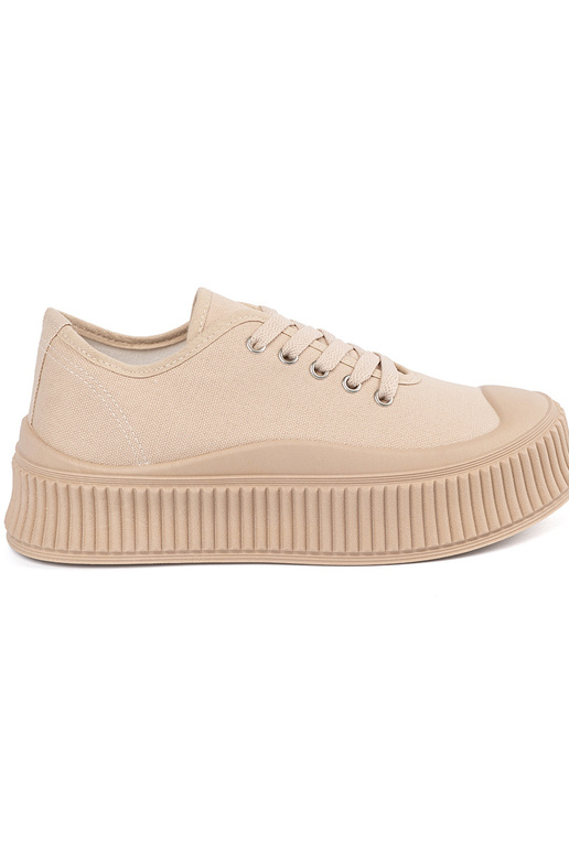 Piesková farba dámske topánky s...